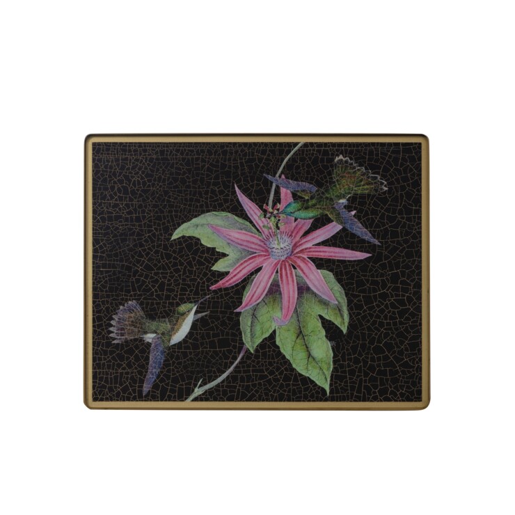 Small Tablemat, Hummingbirds on black    £37